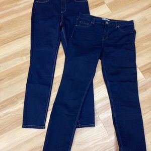 2 Pairs d. jeans Skinny Jeans sz 12 NEW
